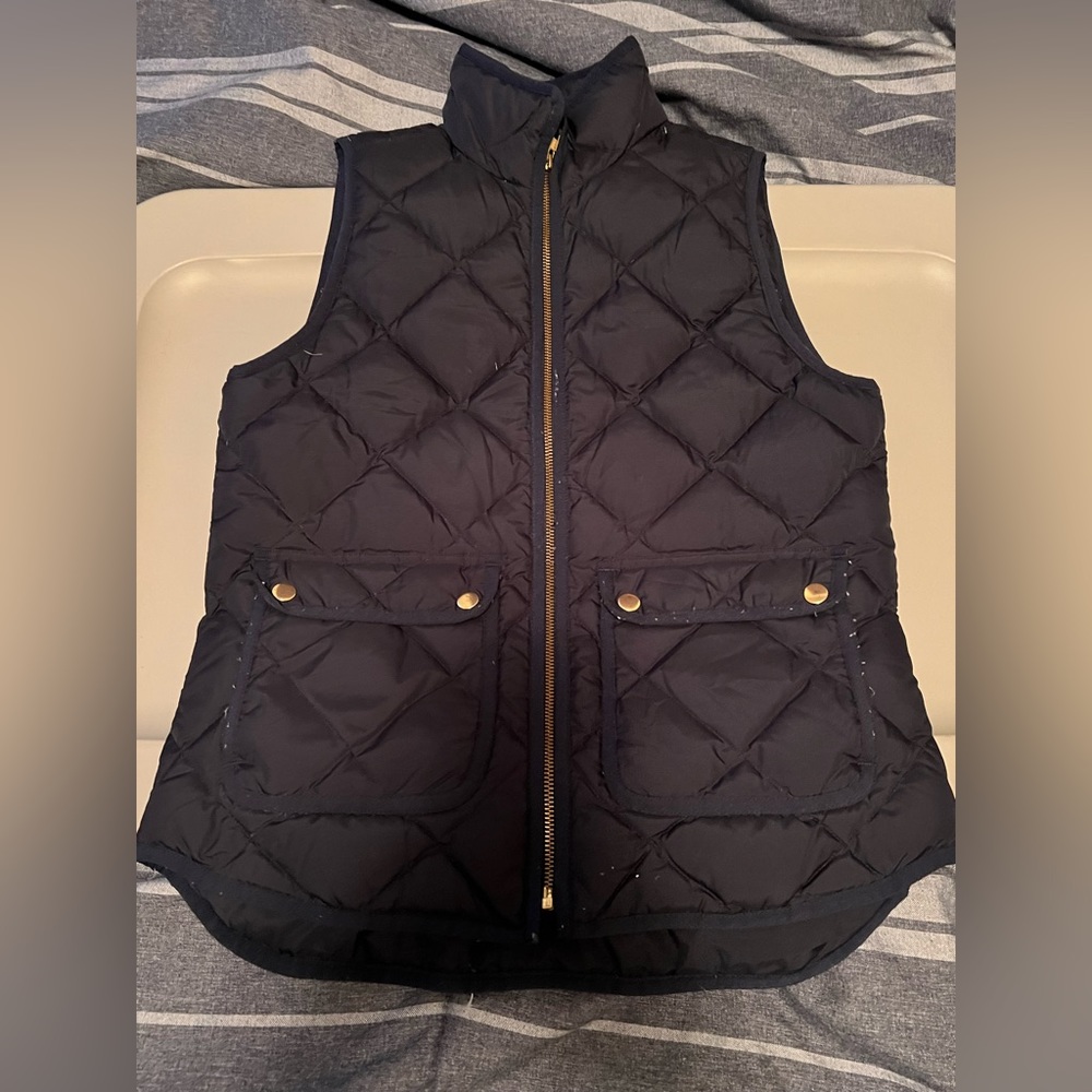 Navy J.Crew Puffy Vest